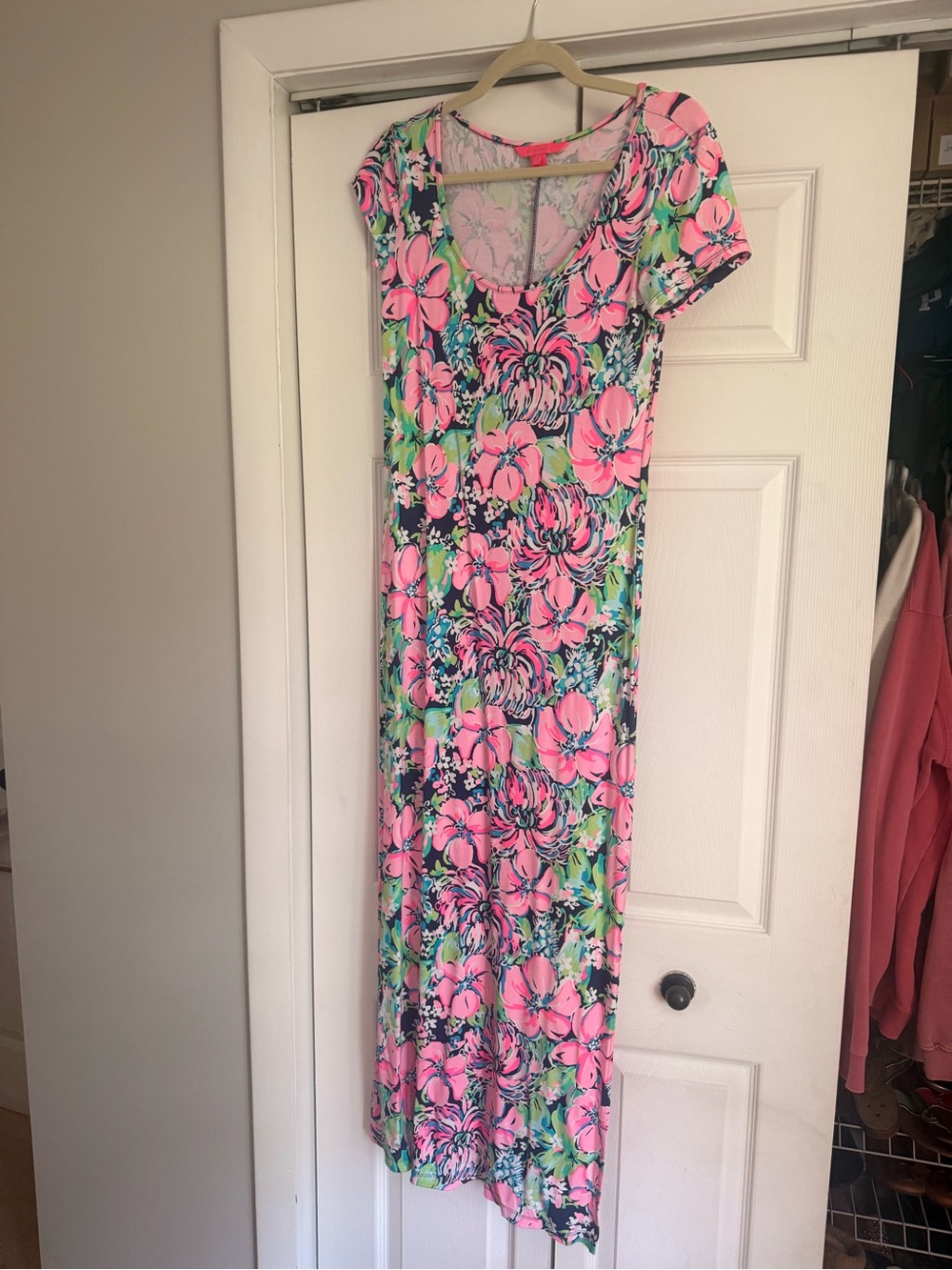 Lilly Pulitzer Wynne Maxi Dess in High Tide Navy Tall Order XS 💙💕🌺🌺🌸🌸